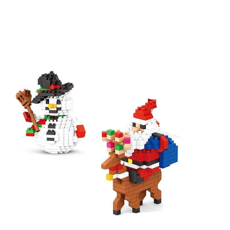 Mini-Weihnachtsmann und Schneemann - Morgen zu Hause