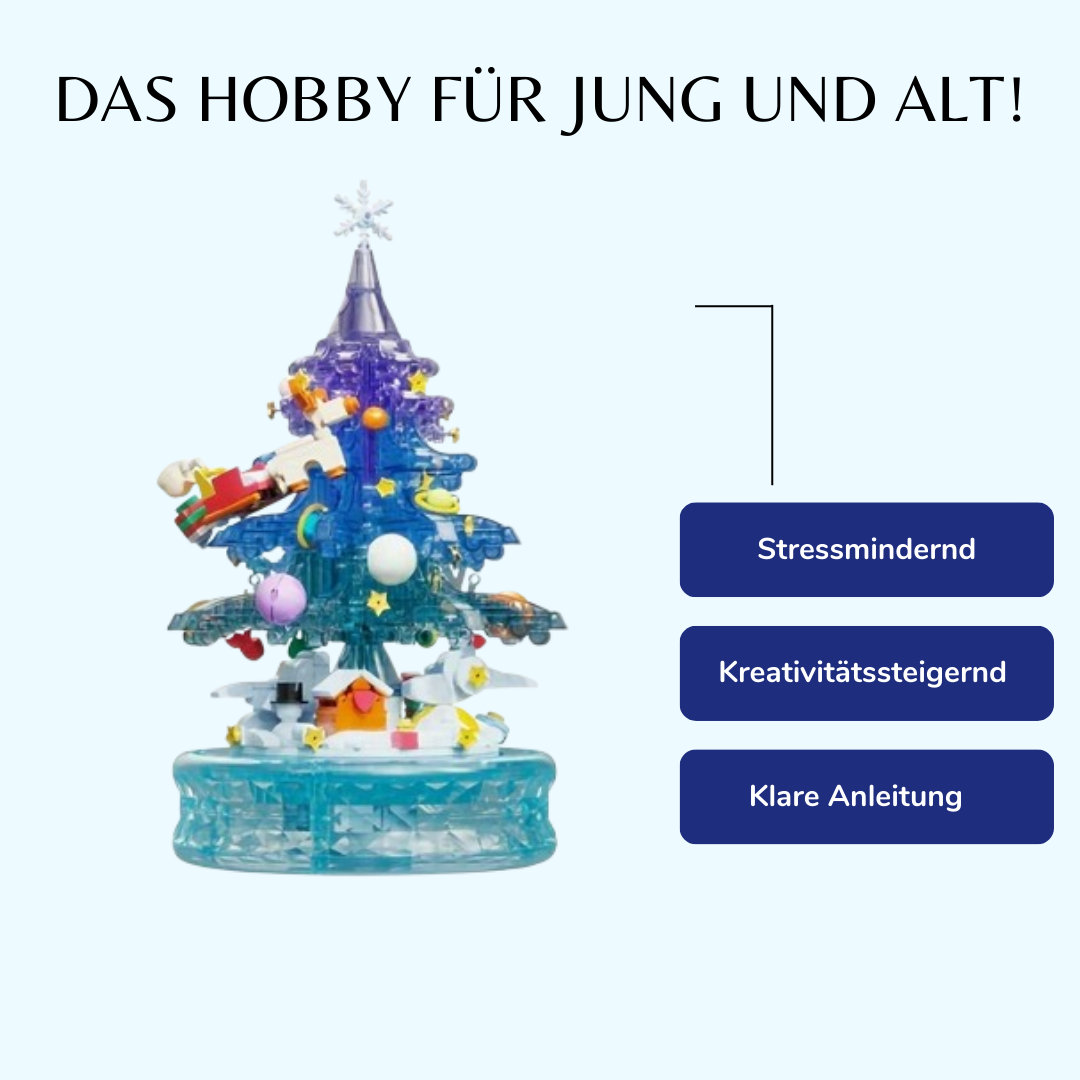 Fantasie-Weihnachtsbaum | Spieluhr | Bausteine