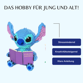 Blaues Wesen mit Buch