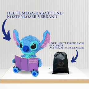 Blaues Wesen mit Buch