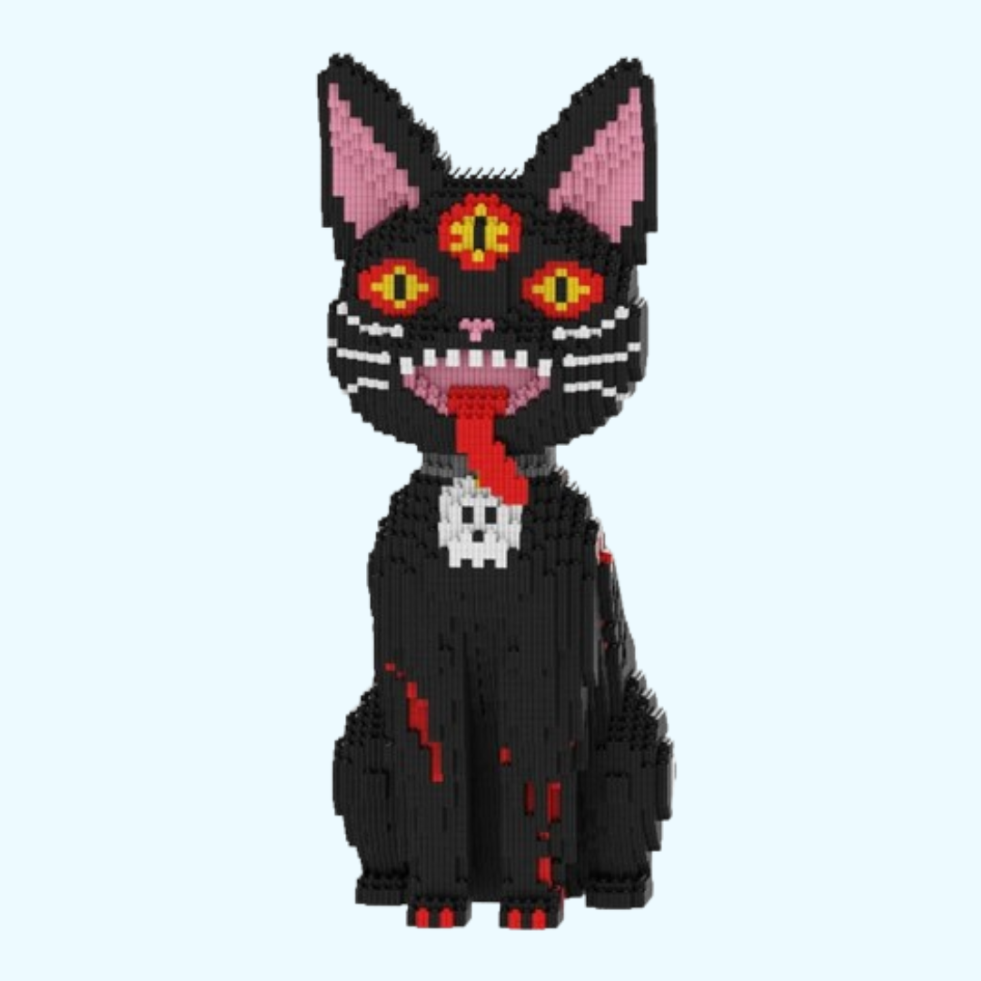 Halloween-Katze | Bausteine