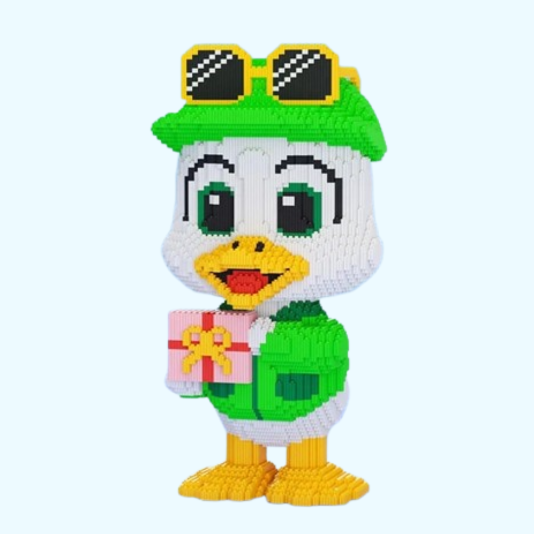 Ente mit Geschenk | Bausteine