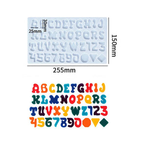 Silikonform Alphabet | Epoxy