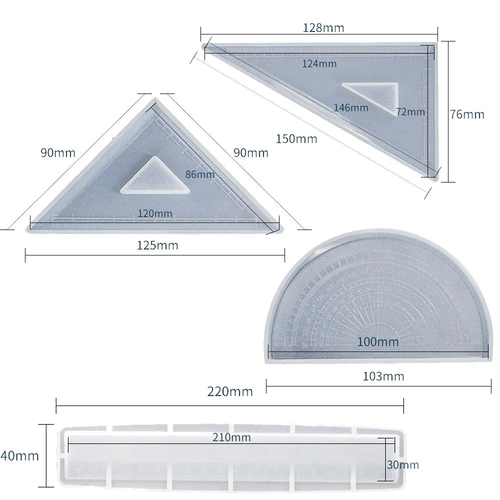 Silikonform Geometrische Formen | Epoxy