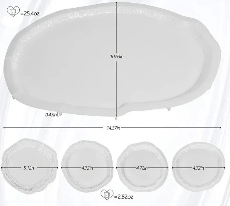 Silikonform Erzform Untersetzer | Epoxy