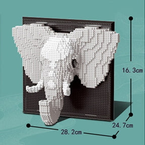 Olifant Op Bouwplaat Bouwblokjes