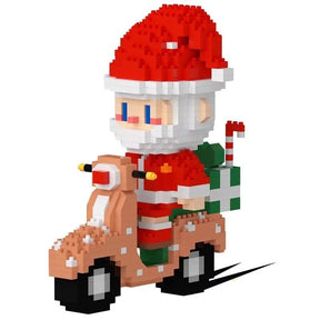 Weihnachtsmann auf Motorroller