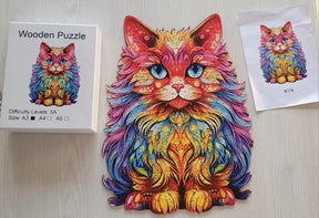 Perserkatze | 2D Holzpuzzle